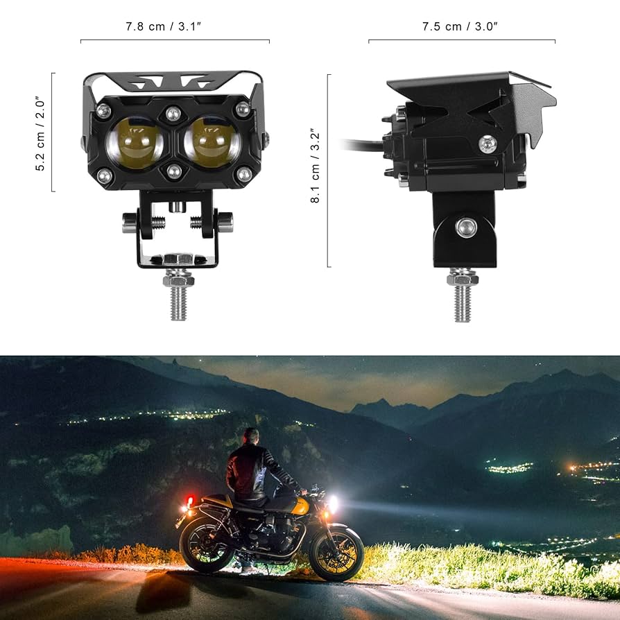 Amazon | KAWELL 40W バイク フォグランプ フォグランプ led
